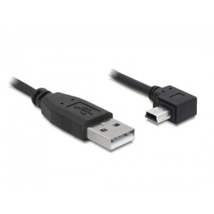 Delock kabel USB 2.0 A-samec > USB mini-B 5-pin samec pravoůhlý, 3 metry