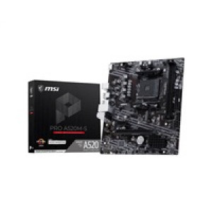 MSI MB Sc AM4 PRO A520M-S, AMD A520, 2xDDR4, 1xHDMI, mATX