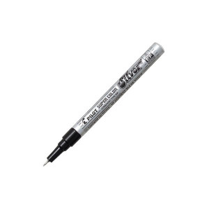 Lakový popisovač Pilot Super Color EF, stříbrný