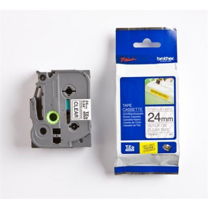 Brother - TZe-S151 průsvitná / černá (24mm,lamin.,extrémně adh.)