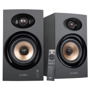 FENDA F&D repro R23BT/ 2.0/ 40W/ dřevěné/ BT/ Optický/ USB vstup/ dálkové ovládání/ černé