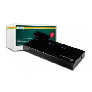 Digitus DVI Video/Audio rozbočovač, 1 PC-2 Monitory/Reproduktory 1xDVI / F + Audio (Video In) -2XDVI / F + Audio (Video Out)