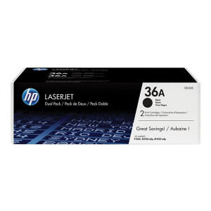 HP toner 36A/Black/2x2000 stran/2-pack