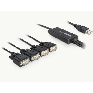 Delock adaptér USB 2.0 > 4 x Sériový port