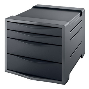 Zásuvkový box Esselte VIVIDA, černý/šedý