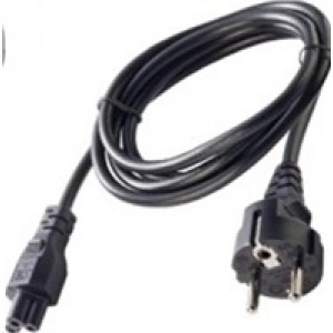 Kabel síťový k AC adapteru 3 žilový 230V černý