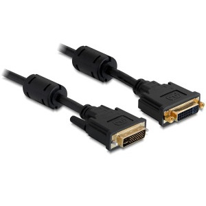 Delock prodlužovací kabel DVI-I 24+5 samec/samice, 1m
