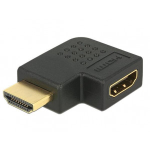 Delock adaptér HDMI A samec/samice, pravoúhlý, vlevo