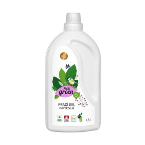 Gel na praní Real Green-bílé a barev. prádlo,1,5 l