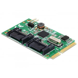Delock MiniPCIe I/O PCIe full size 2 x SATA 6 Gb/s