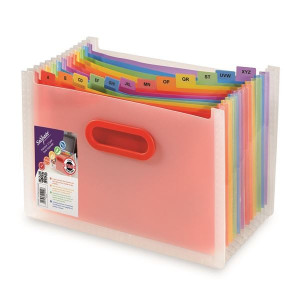 Organizér s přihrádkami Snopake - Rainbow,A4,13př.