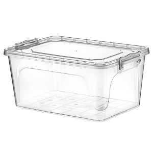 Plast.krabice Orion - Multi, transp.,víko,30 l,ks
