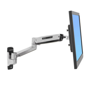 ERGOTRON LX Sit-Stand Wall Mount LCD Arm, Polished - flexibilní nástěnný držák pro minitory max. 43"