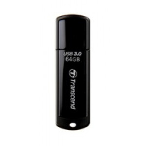 TRANSCEND Flash Disk 64GB JetFlash®700, USB 3.0 (R:80/W:25 MB/s) černá