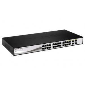 D-Link DGS-1210-20 L2/L3 Smart+ switch, 16x GbE, 4x RJ45/SFP, fanless