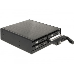 Delock 5.25" Mobilní výměnný rámeček pro 4 x 2.5" SATA HDD / SSD