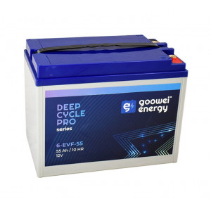 GOOWEI ENERGY Pb trakční záložní akumulátor VRLA GEL 12V/55Ah (6-EVF-55)