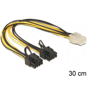 Delock PCI Express napájecí kabel 6 pin samice > 2 x 8 pin samec