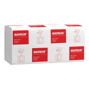 Ručníky ZZ Katrin Classic, 2 vrst., bílá, 3000 ks