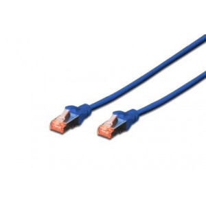 Digitus Patch Cable, S-FTP, CAT 6, AWG 27/7, LSOH, Měď, modrý 1m