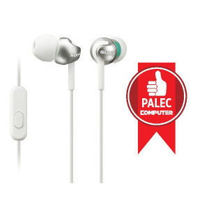 SONY MDR-EX110AP Sluchátka do uší s mikrofonem, rozsah 5 až 24000 Hz - White