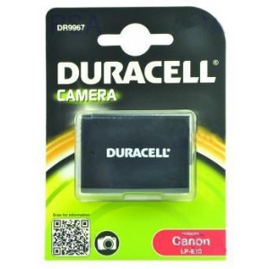 DURACELL Baterie - DR9967 pro Canon LP-E10, černá/bílá, 1020 mAh, 7.4 V