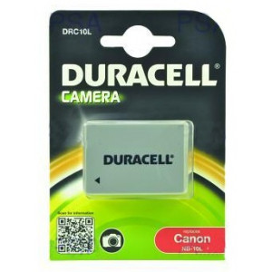 DURACELL Baterie - DRC10L pro Canon NB-10L, černá, 820 mAh, 7.4 V