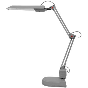 Stolní lampa Ecolite Adept, stříbrná