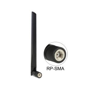 Delock WLAN anténa RP-SMA 802.11 ac/a/h/b/g/n 4 - 7 dBi všesměrová