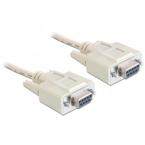 Delock sériový kabel Null modem 9 pin samice/samice 1,8 m