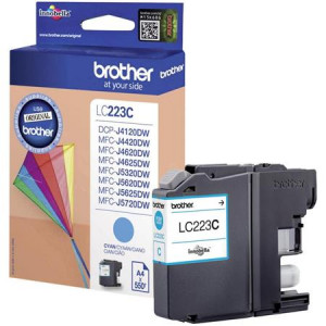 Brother LC-223C (inkoust cyan,600 str.@ 5%  draft)