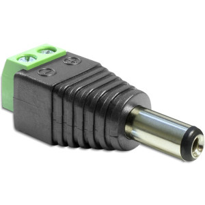 Delock Adaptér DC 2,1 x 5,5 mm samec > svorkovnice 2 piny