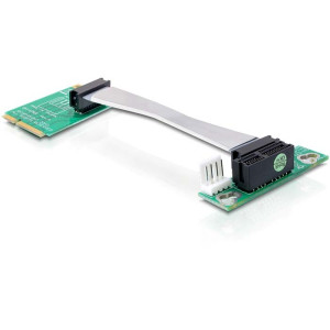Delock Riser Card Mini PCI Express > PCI Express x1 vkládání vlevo 13 cm