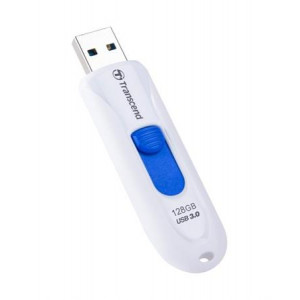 Transcend 128GB JetFlash 790W, USB 3.0 (3.1 Gen 1) flash disk, bílo/modrý