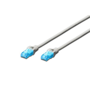 Digitus Patch Cable, UTP, CAT 5e, AWG 26/7, měď, šedý 0,25m