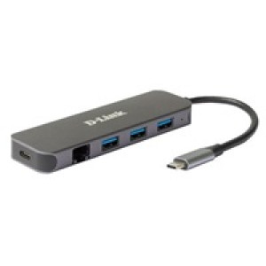 D-Link DUB-2334 USB-C Hub with Gigabit Ethernet and 3x USB3.0