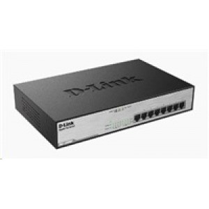 BAZAR - D-Link DGS-1008MP 8-port Gigabit PoE switch, 8x gigabit PoE RJ45, PoE budget 140W - Poškozený obal (Komplet)