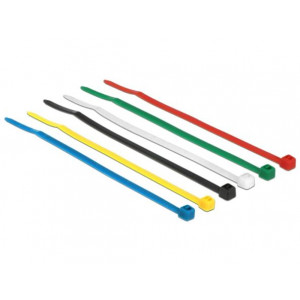 Delock Stahovací pásky barevné D 100 x Š 2.5 mm 100 ks
