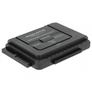 Delock Converter USB 3.0 to SATA 6 Gb/s / IDE 40 pin / IDE 44 pin with backup function