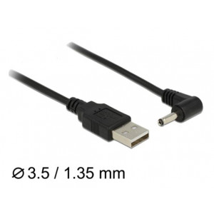 Delock Cable USB Power > DC 3.5 x 1.35 mm Male 90° 1.5 m