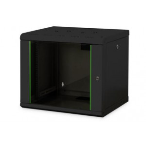 Digitus 9U skříň pro montáž na stěnu, Unique series 509x600x450 mm, barva černá (RAL 9005)