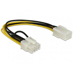 Delock Power Cable PCI Express 6 pin female > 8 pin male