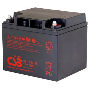 CSB Pb záložní akumulátor GPL12400, 12V, 40Ah