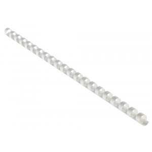 EUROSUPPLIES plastové hřbety/ formát A4/ 10mm/  bílé/ 100 pack