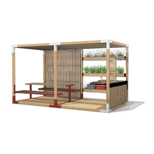 Pergola Leva Eater Set - s kuchyňkou