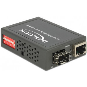 Delock Media konvertor 10/100/1000Base-T to SFP, kompaktní