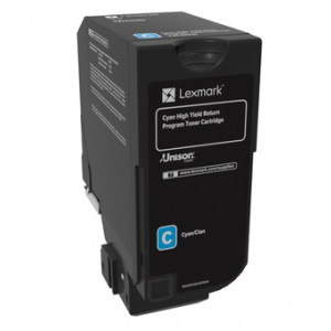 Lexmark CS725 Cyan High Yield Return Programme Toner Cartridge - 12 000 stran