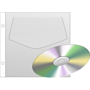Euroobaly na CD - transparentní, 120 mic, 10 ks
