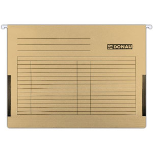 Závěsné desky s bočn. Donau - A4, 230 g/m2, hnědé