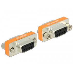 Delock adaptér Null Modem Sub-D 9 pin samice / samice